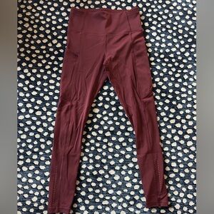 lululemon athletica Burgundy Leggings